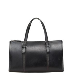 【美品】バーバリーズ　ミニボストンバッグ　ブラック 極美品】BURBERRY バーバリー ボストンバッグ ミニボストン