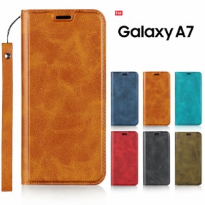 薄型 Galaxy A7 ケース 手帳型 Galaxy A7 スマホケース ストラップ付き カード収納 スタンド 訳アリ商品