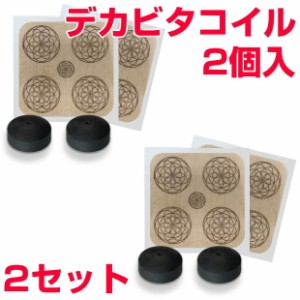  電磁波対策シリーズ　デカビタコイル　2個入×2セット BLACK EYEの医学博士丸山修寛監修 ブラックアイ　電磁波防止　電磁波カット　電磁