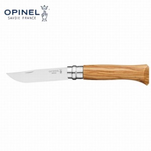 オピネル OPINEL ステンレススチール オリーブウッド #8 ナイフ 折り畳み式 小型 アウトドア キャンプ41526