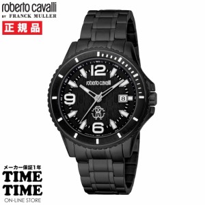 roberto cavalli BY FRANCK MULLER ロベルト・カヴァリ バイ フランク・ミュラー メンズ ブラック RV1G217M0061 【安心のメーカー1年保証