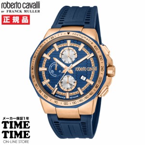 roberto cavalli BY FRANCK MULLER ロベルト・カヴァリ バイ フランク・ミュラー メンズ ダークブルー RV1G200P0031 【安心のメーカー1年