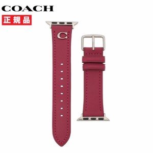 COACH コーチ Apple Watch用 ベルト バンド 38mm/40mm/41mm 対応 レディース ピンク レザー 14700142