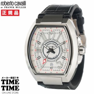 roberto cavalli BY FRANCK MULLER ロベルト・カヴァリ バイ フランク・ミュラー 自動巻 ホワイト メンズ RV1G207L0011 【安心の1年保証