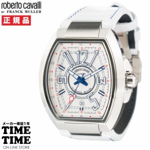 roberto cavalli BY FRANCK MULLER ロベルト・カヴァリ バイ フランク・ミュラー 自動巻 ホワイト メンズ RV1G207L0021 【安心の1年保証