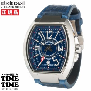 roberto cavalli BY FRANCK MULLER ロベルト・カヴァリ バイ フランク・ミュラー 自動巻 ブルー メンズ RV1G207L0031 【安心の1年保証】