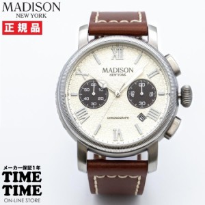 MADISON NEW YORK マディソンニューヨーク Vandam ヴァンダム ベージュ×ブラウン メンズ MA011009-4 【安心の1年保証】