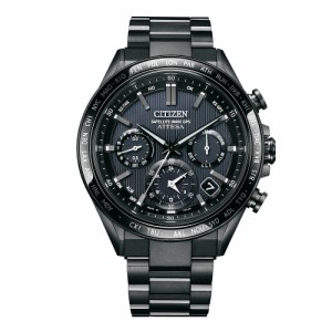 ＜リングノート付き＞CITIZEN シチズン ATTESA アテッサ ACT Line エコ・ドライブGPS衛星電波 クロノグラフ ブラックチタン CC4055-65E 