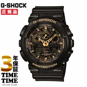 CASIO カシオ G-SHOCK Gショック カモフラージュダイアル ブラック ゴールド GA-100CF-1A9JF 【安心の3年保証】