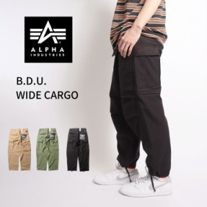 ALPHA INDUSTRIES B.D.U. CARGO PANTS メンズ アルファ インダストリーズ  ワイド カーゴ ミリタリー ワークパンツ TB1057