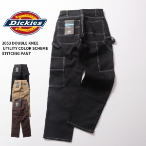 Dickies ディッキーズ 2053DOUBLE KNEE UTILITY COLOR SCHEME STITCING PANT ダブルニー ペインター ワークパンツ 作業着 ブラック ブラ