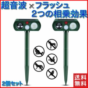 猫よけ 超音波 ソーラー ライト付き 庭 センサー 強力 音 動物撃退器 猫除け 猫対策 猫退治　猫よけグッズ カラスよけ 猫撃退 ソーラー充