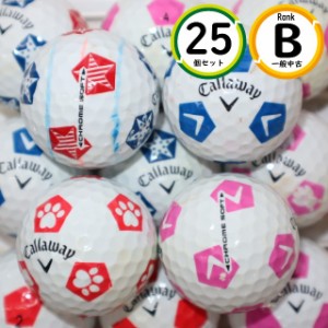 25個 キャロウェイ クロムソフト トゥルービス 混合 Bランク 中古 CALLAWAY ロストボール 送料無料