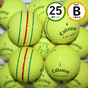 25個 Callaway ERC SOFT イエローカラー Bランク キャロウェイ E・R・C ソフト 中古 ロストボール 送料無料