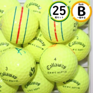 25個 Callaway ERC SOFT イエローカラー Bランク キャロウェイ E・R・C ソフト 中古 ロストボール 送料無料