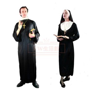 シスター 聖女 修道女 神父 ハロウィーンキャンペーン 仮装 イベント衣装 劇的なコスチューム クールなシスターに変身