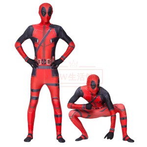 Deadpool 子供 子ども用 人気 タイツ 全身タイツ 弾力性 伸縮性 コスチューム コスプレ 仮装 ハロウィーン 変装