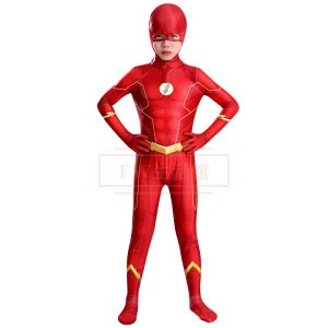 The Flash 子供 子ども用 人気 タイツ 全身タイツ 弾力性 伸縮性 コスチューム コスプレ 仮装 ハロウィーン 変装