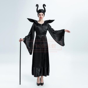 マレフィセント Maleficent 衣装 レディース コスプレ 仮装 魔女 魔法 女王 大人 眠れる森の美女 パーテイー コスチューム 学園祭 文化祭