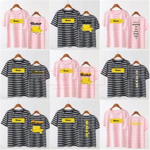 BTS(防弾少年団) BUTTER韓流グッズ 半袖Tシャツ コート新入荷 春夏 Tシャツ 男女兼用 応援服 打歌服 ウェア ペアルック