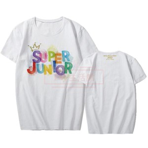 2023新品 SUPER JUNIOR Special Event 韓流グッズ 半袖Tシャツ コート 春夏 Tシャツ 男女兼用 応援服 打歌服 カジュアルウェア ペアルッ