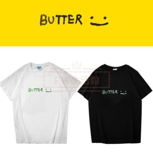 BTS(防弾少年団) BUTTER韓流グッズ 半袖Tシャツ コート新入荷 春夏 Tシャツ 男女兼用 応援服 打歌服 ウェア ペアルック