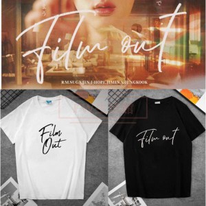 BTS(防弾少年団) Film Out韓流グッズ 半袖Tシャツ コート新入荷 春夏 Tシャツ 男女兼用 応援服 打歌服 ウェア ペアルック