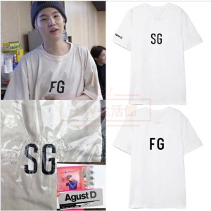 BTS(防弾少年団) SUGA 韓流グッズ 半袖Tシャツ コート新入荷 春夏 男女兼用 応援服 打歌服 ウェア ペアルック