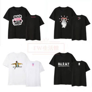 BTS(防弾少年団) 韓流グッズ 半袖Tシャツ コート新入荷 春夏 Tシャツ 男女兼用 応援服 打歌服 ウェア ペアルック