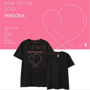 BTS(防弾少年団) MAP OF THE SOUL PERSONA 韓流グッズ 半袖Tシャツ コート新入荷 春夏 男女兼用 応援服 打歌服 ウェア ペアルック