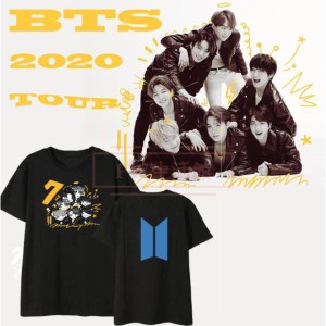 BTS(防弾少年団) 韓流グッズ 半袖Tシャツ コート新入荷 春夏 Tシャツ 男女兼用 応援服 打歌服 ウェア ペアルック