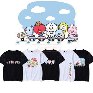 BTS(防弾少年団) アニメbaby 韓流グッズ 半袖Tシャツ コート新入荷 春夏 Tシャツ 男女兼用 応援服 打歌服 ウェア ペアルック