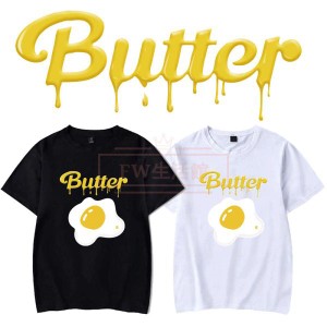 BTS(防弾少年団) BTS BUTTER 韓流グッズ 半袖Tシャツ コート新入荷 春夏 Tシャツ 男女兼用 応援服 打歌服 ウェア ペアルック