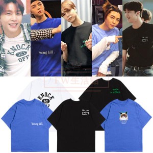 NCT127 韓流グッズ Tシャツ 応援服 打歌服 ペアルック Tシャツ男女兼用 半袖Tシャツ 激安