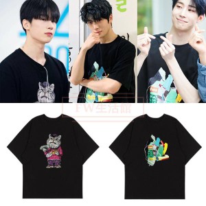 NCT127 JaeHyun VICTON 韓流グッズ Tシャツ 応援服 打歌服 ペアルック Tシャツ男女兼用 半袖Tシャツ 激安