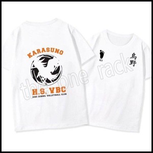 ハイキュー!! Haikyuu!! 烏野高校 飛べTシャツ ライブ 運動 イベント バレーボール 応援服 コスプレ衣装 仮装 男女兼用