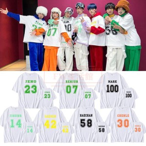 NCT DREAM CANDY 韓流グッズ 半袖 Tシャツ 春夏 コート 男女 周辺 応援服 打歌服 半袖 Tシャツ 通気 吸汗 速乾