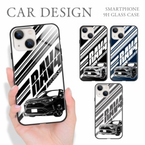 【F】iPhone 15 Pro Max iPhone14 Plus iPhoneSE (第3世代) iPhone13 mini 12 ガラス ハイブリッド スマホケース トヨタRAV4 MODELLISTA 