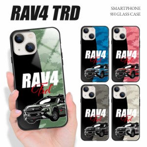 【F】iPhone 15 Pro Max iPhone14 Plus iPhoneSE (第3世代) iPhone13 mini 12 ガラス ハイブリッド スマホケース RAV4 TRD  iphone 11 8 