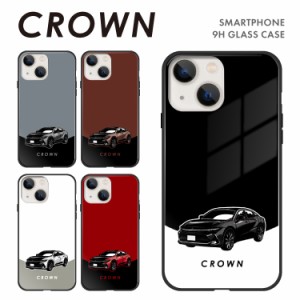 【F】iPhone 15 Pro Max iPhone14 Plus iPhoneSE (第3世代) iPhone13 mini 12 ガラス ハイブリッド スマホケース トヨタ 新型クラウン デ