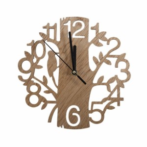 壁掛け時計　壁 壁掛け 高級 天然木　木製時計　鳥　DIY インテリア　おしゃれ　北欧風　デザイン アニマル
