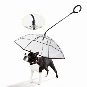 送料無料 ペット用 傘 ペットアンブレラ 犬 犬用 ペット アンブレラ 散歩 犬 折りたたみ 雨具 愛犬 かさ 雨傘 ペット用雨具 リードつき