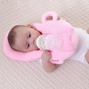 送料無料 授乳 新生児 赤ちゃん サポートミルクまくら クッション 抱き枕 子育て ピンク色/緑 北欧 エムール