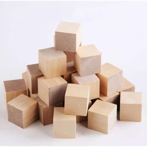 送料無料 木製 ブロック 30個セット 知育 玩具 積み木 図形 算数 立方体 おもちゃ (原木 3cm×3cm)