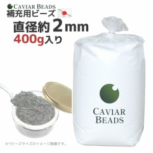 日本製 CAVIAR BEADS ビーズクッション 中材 おかわり 補充用ビーズ 400g入り キャビアビーズ 直径約2mm 送料無料 ビーズソファ ビーズ 