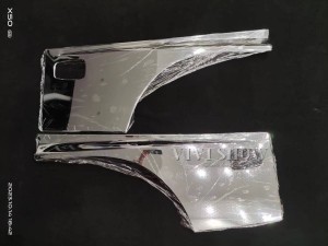 日野 レンジャープロ メッキ サイド ドア ガーニッシュ 貼り付けタイプ プロテクター ブリスター sto072