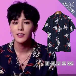 BIGBANG GドラゴンG-Dragon 花柄シャツ インス同型 応援グッズ 普段着用 出演服 韓国スター ビッグバン 韓流グッズ 長袖 ユニセックス 男