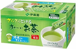 伊藤園 おーいお茶 抹茶入り緑茶 粉末 0.8g×100本 スティックタイプ