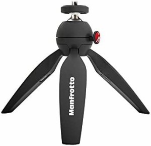 Manfrotto ミニ三脚 PIXI カメラ用 ミラーレスカメラ コンパクトカメラ ボール雲台 動画撮影用グリップ ブラック 耐荷重1kg 自重190g MTP