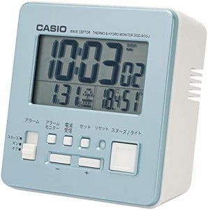 CASIO(カシオ) 目覚まし時計 電波 ブルー デジタル 温度 湿度 カレンダー 表示 DQD-805J-2JF